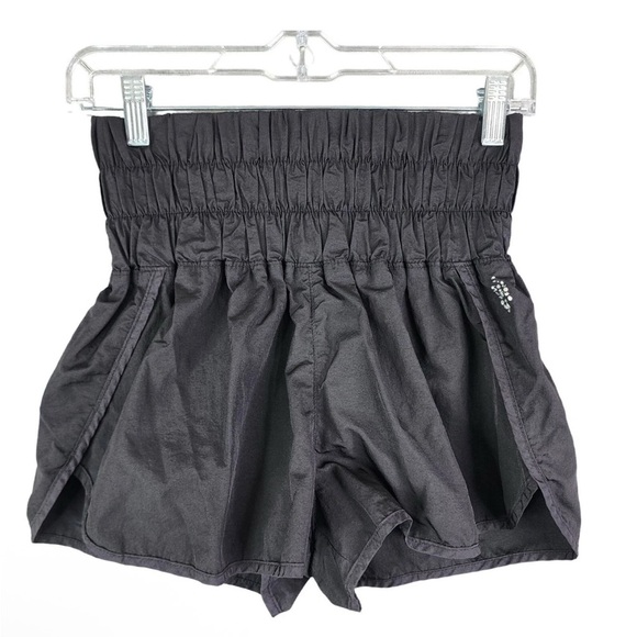 Free People Pants - Free People Gathered Waist Black Shorts